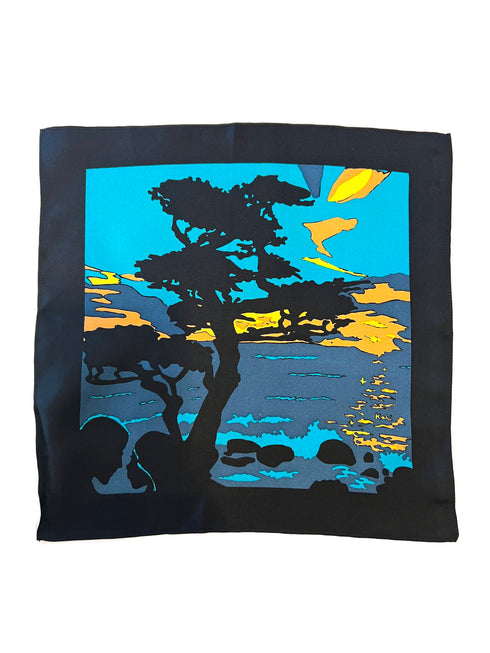 "Blue Mood" Men's Pocket Square